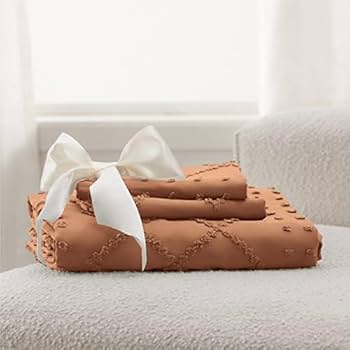 Bedsure Boho Duvet Cover Queen Size - Boho Bedding, Tufted